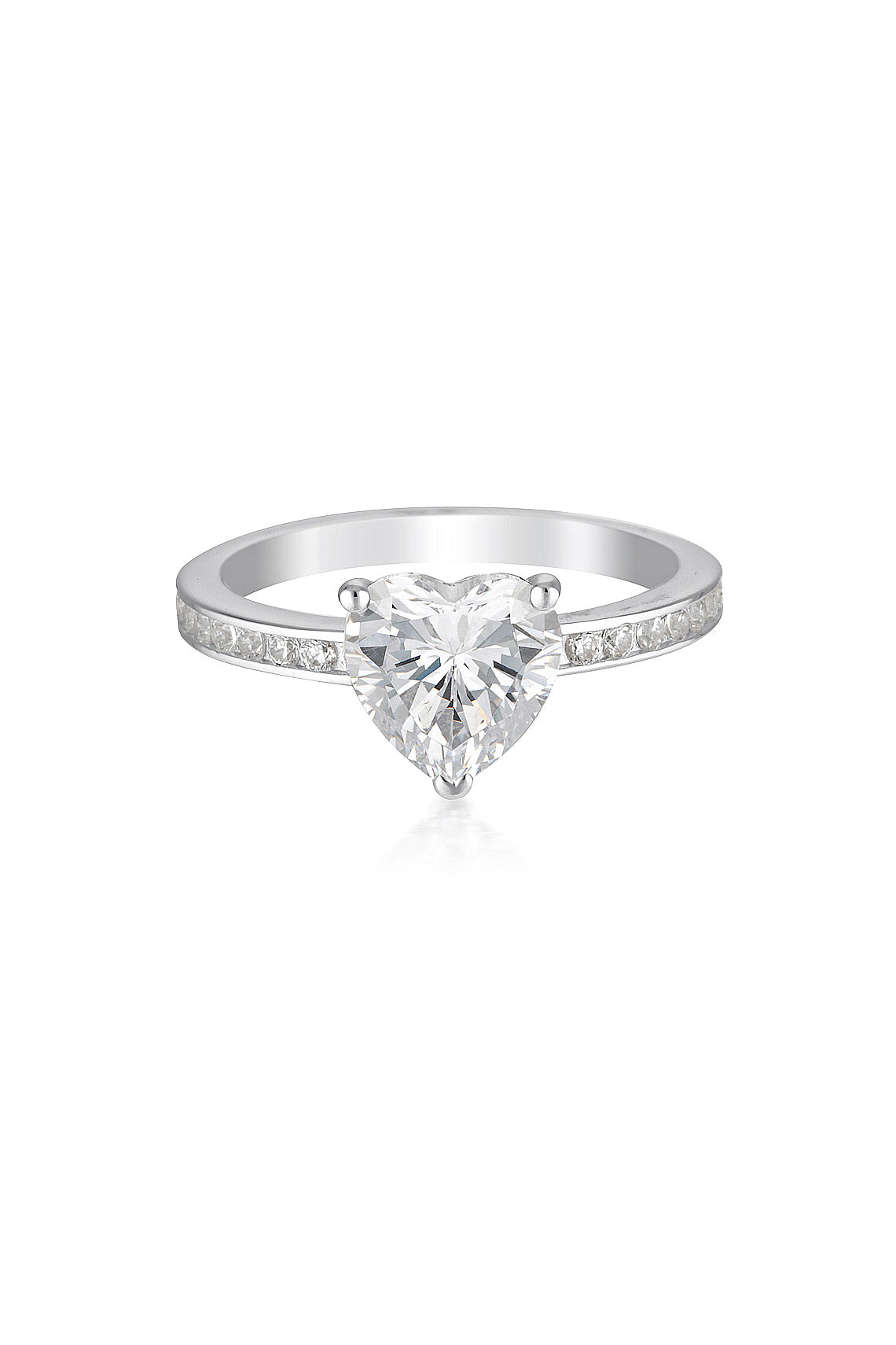 GEORGINI AURORA FIRST BLUSH RING SILVER