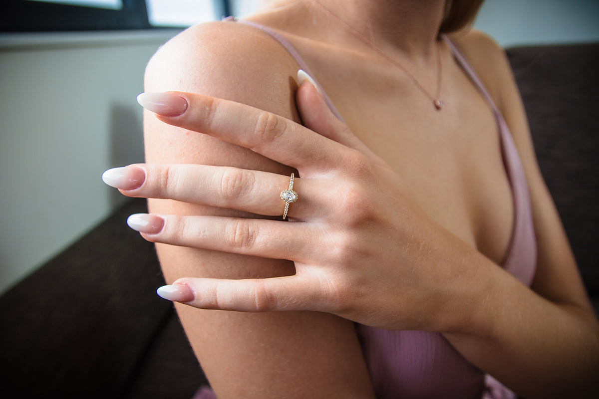 AURORA GLOW RING ROSE GOLD