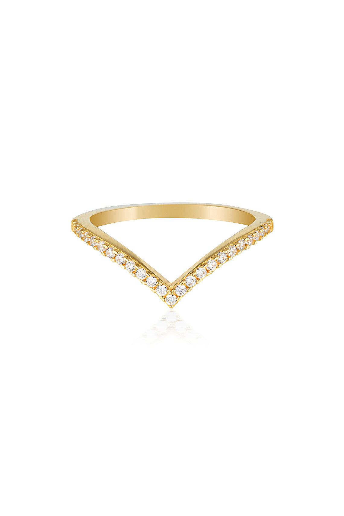 ROCK STAR V RING GOLD