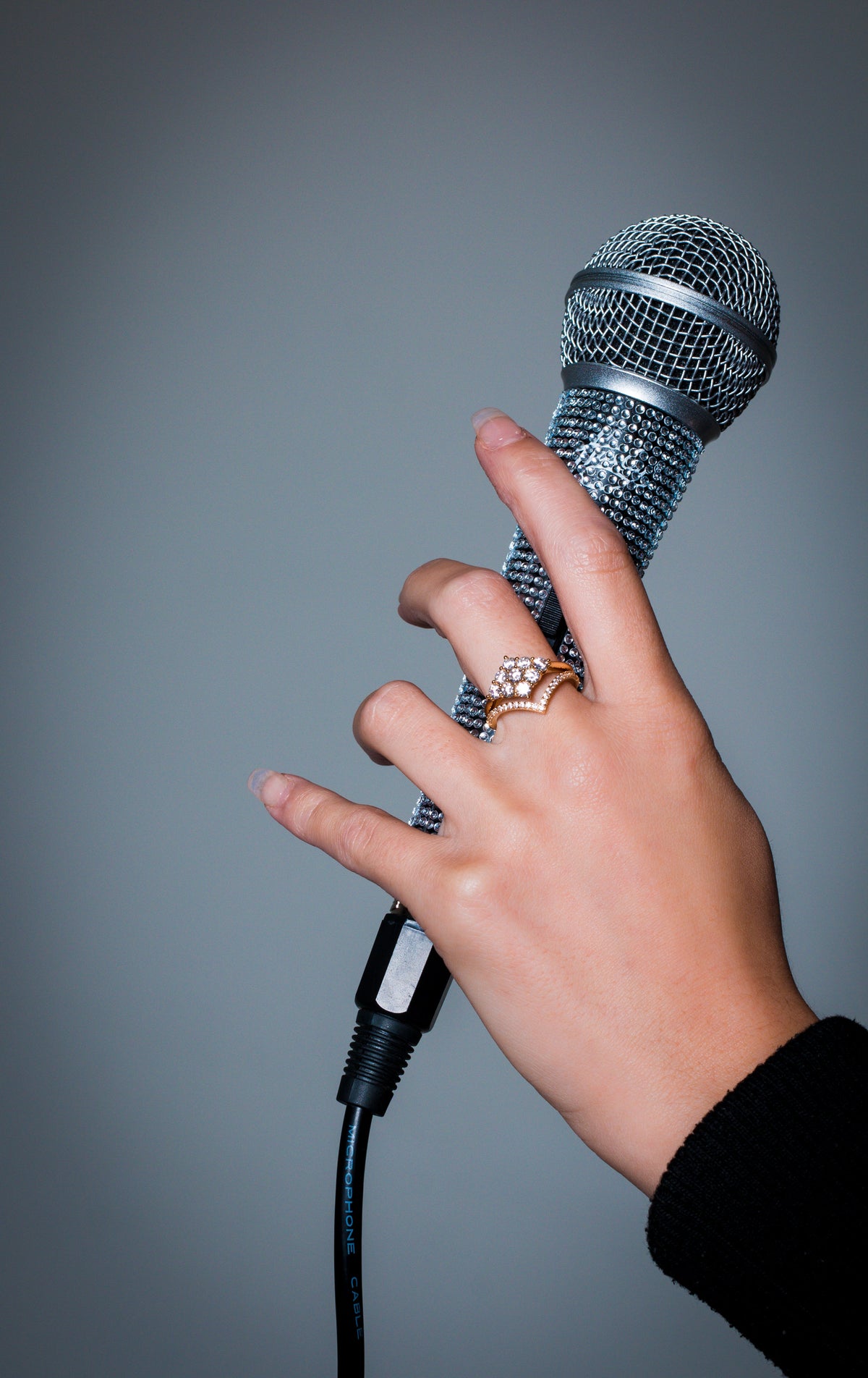 ROCK STAR V ROSE GOLD RING