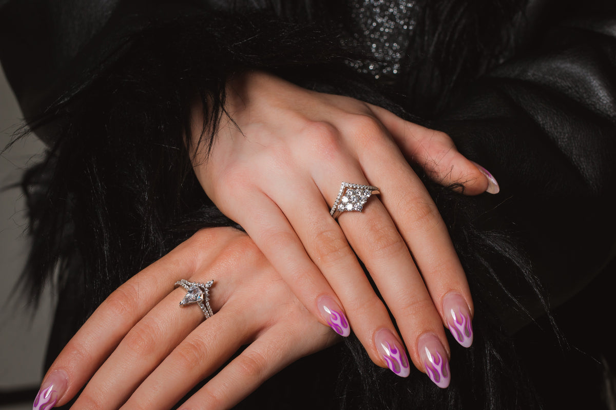 ROCK STAR V SILVER RING