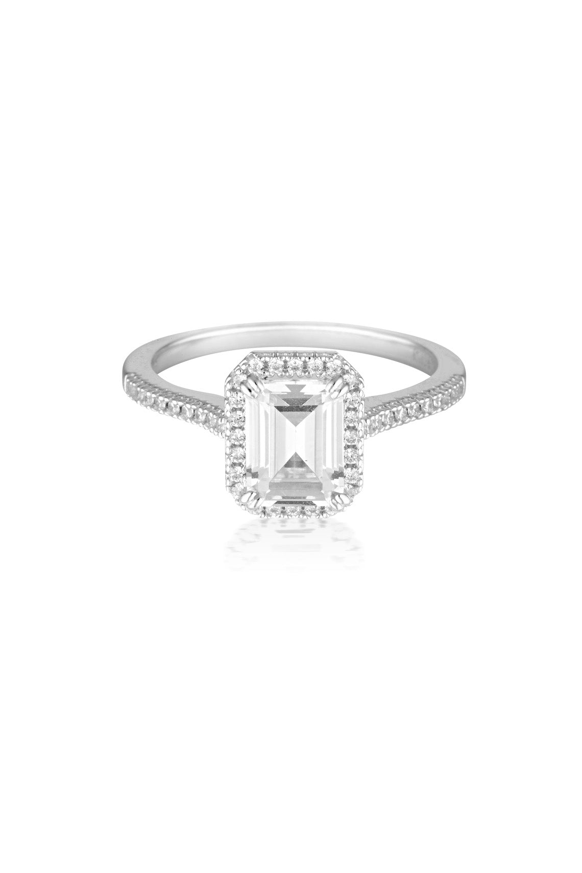 ICONIC BRIDAL VIOLET RING SILVER