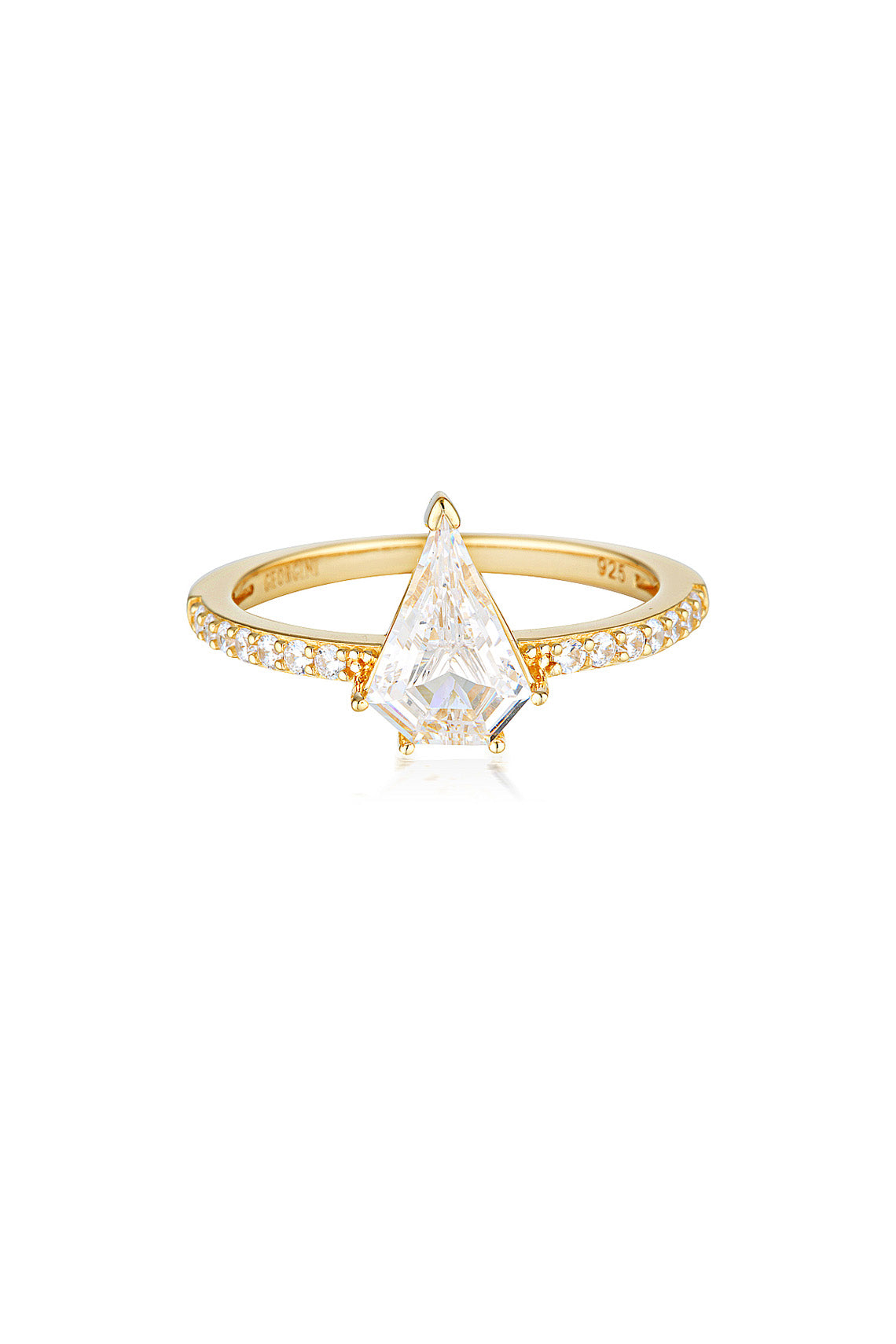ROCK STAR SHIELD GOLD RING