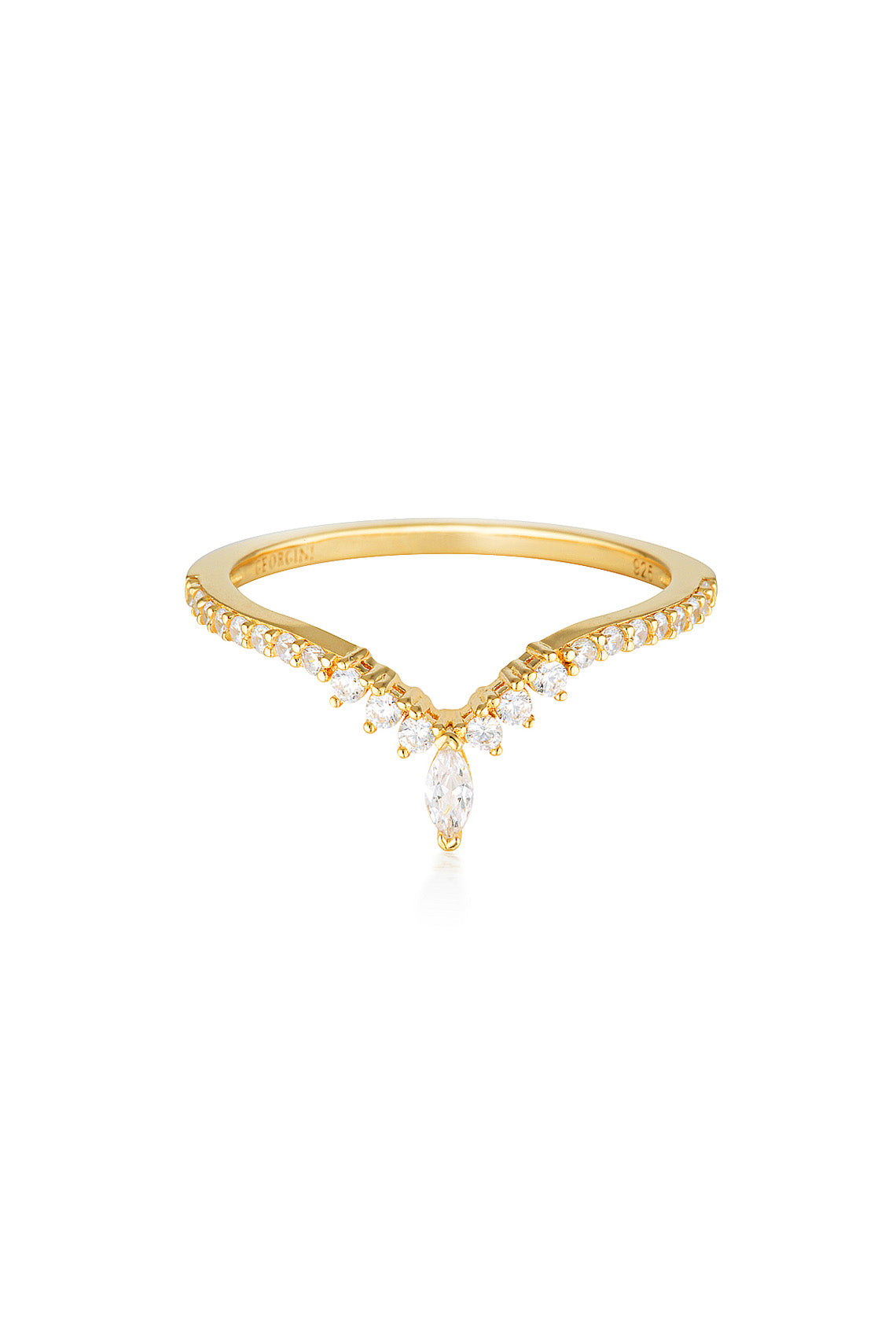 ROCK STAR TIARA GOLD RING