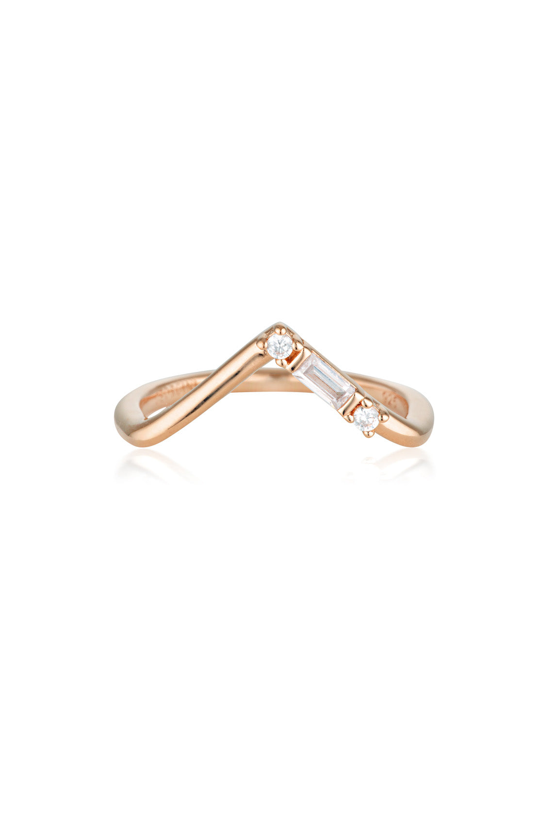 GEORGINI THE LAYERED EDIT TIGA RING ROSE GOLD