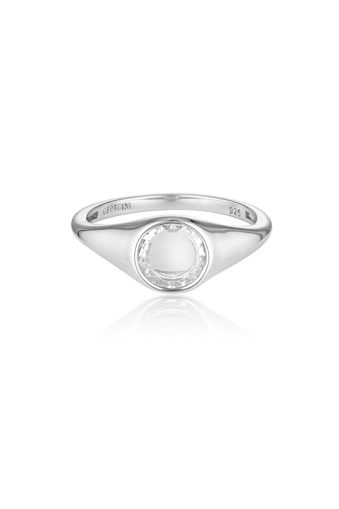 NOEL NIGHTS SLICED STONE RING SILVER