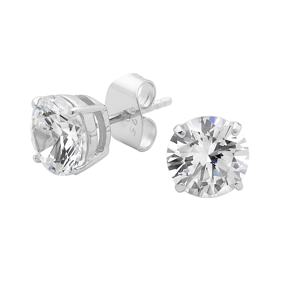 BRILLIANT STUD EARRING 8MM