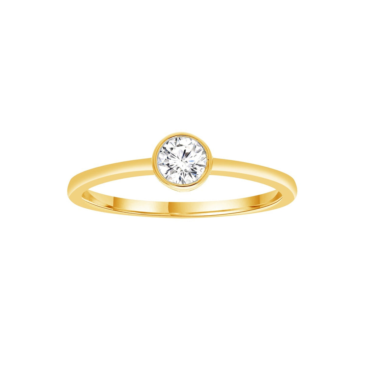 0.25ct Lab Grown Diamond Ring in 9ct Yellow Gold