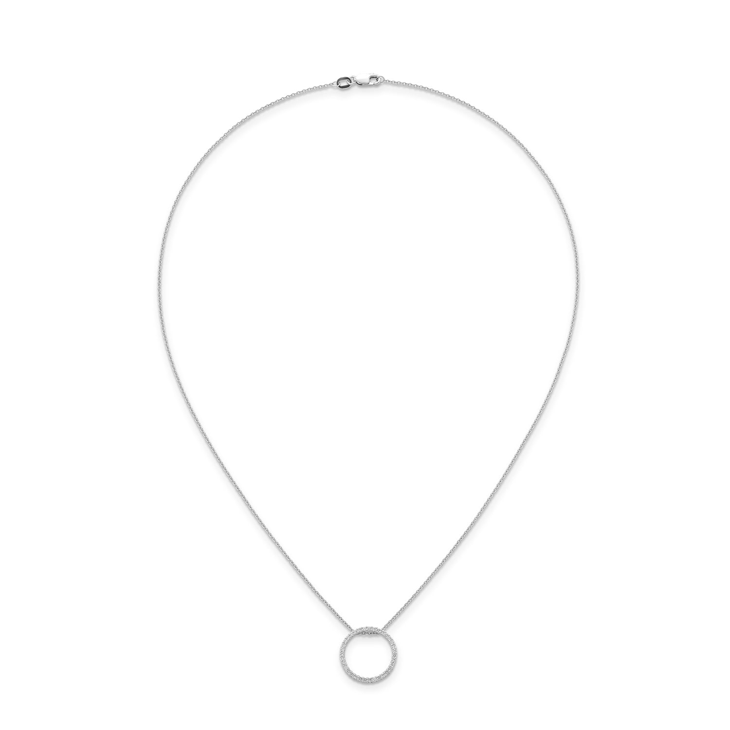 0.33ct Lab Grown Diamond Pendant in 9ct White Gold