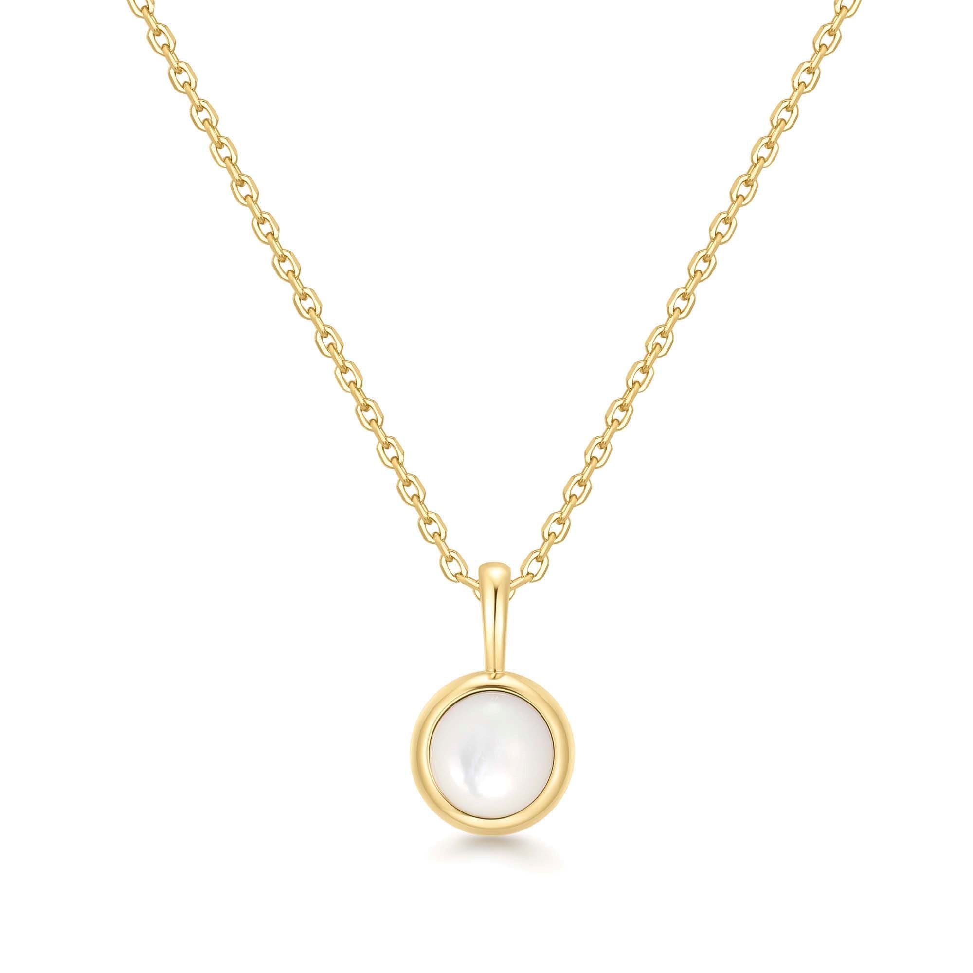 Ania Haie Gold Mother of Pearl Pendant Necklace