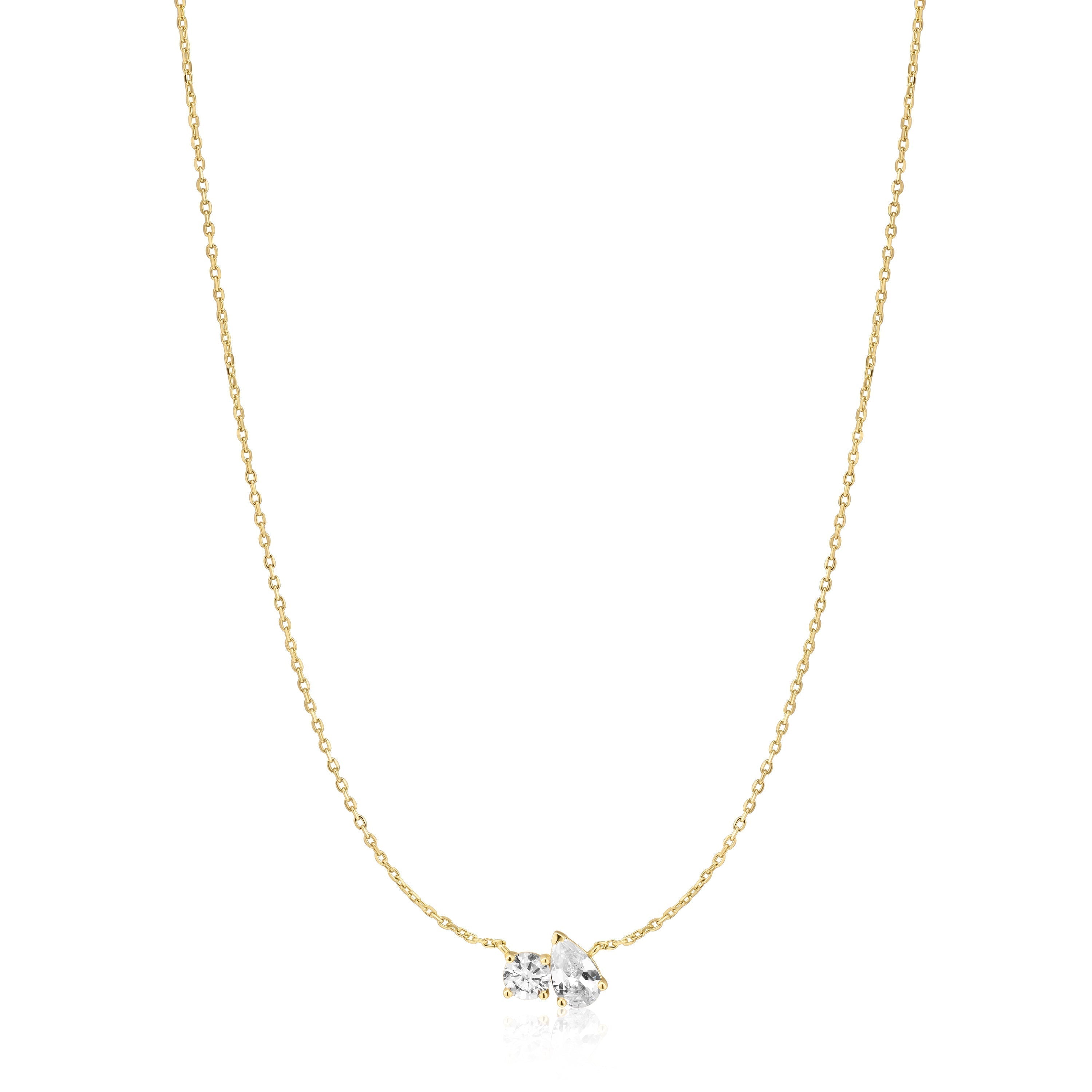 Ania Haie Gold Toi & Moi Necklace