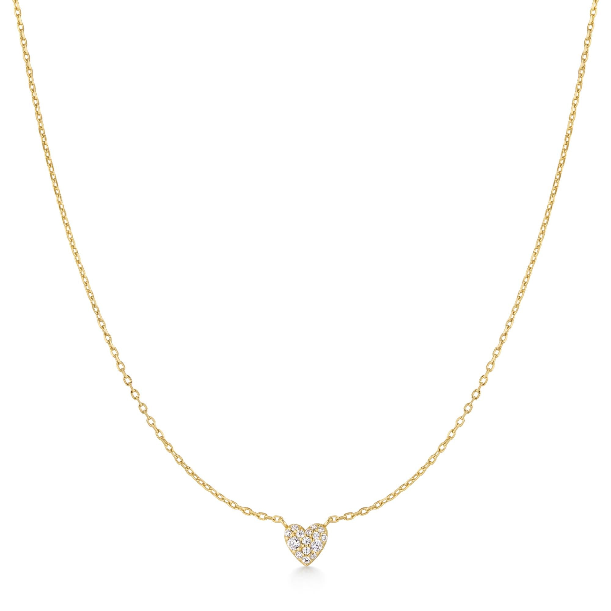 Ania Haie Gold Pave Heart Necklace