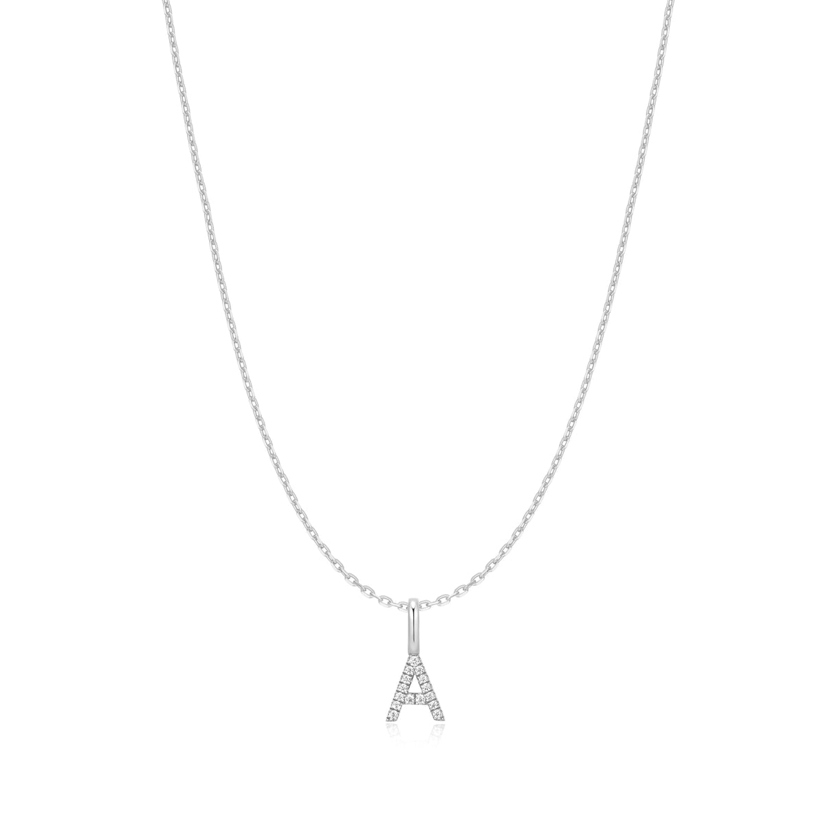 Ania Haie Silver Letter A Initial Necklace
