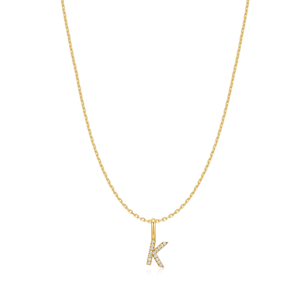 Ania Haie Gold Letter K Initial Necklace