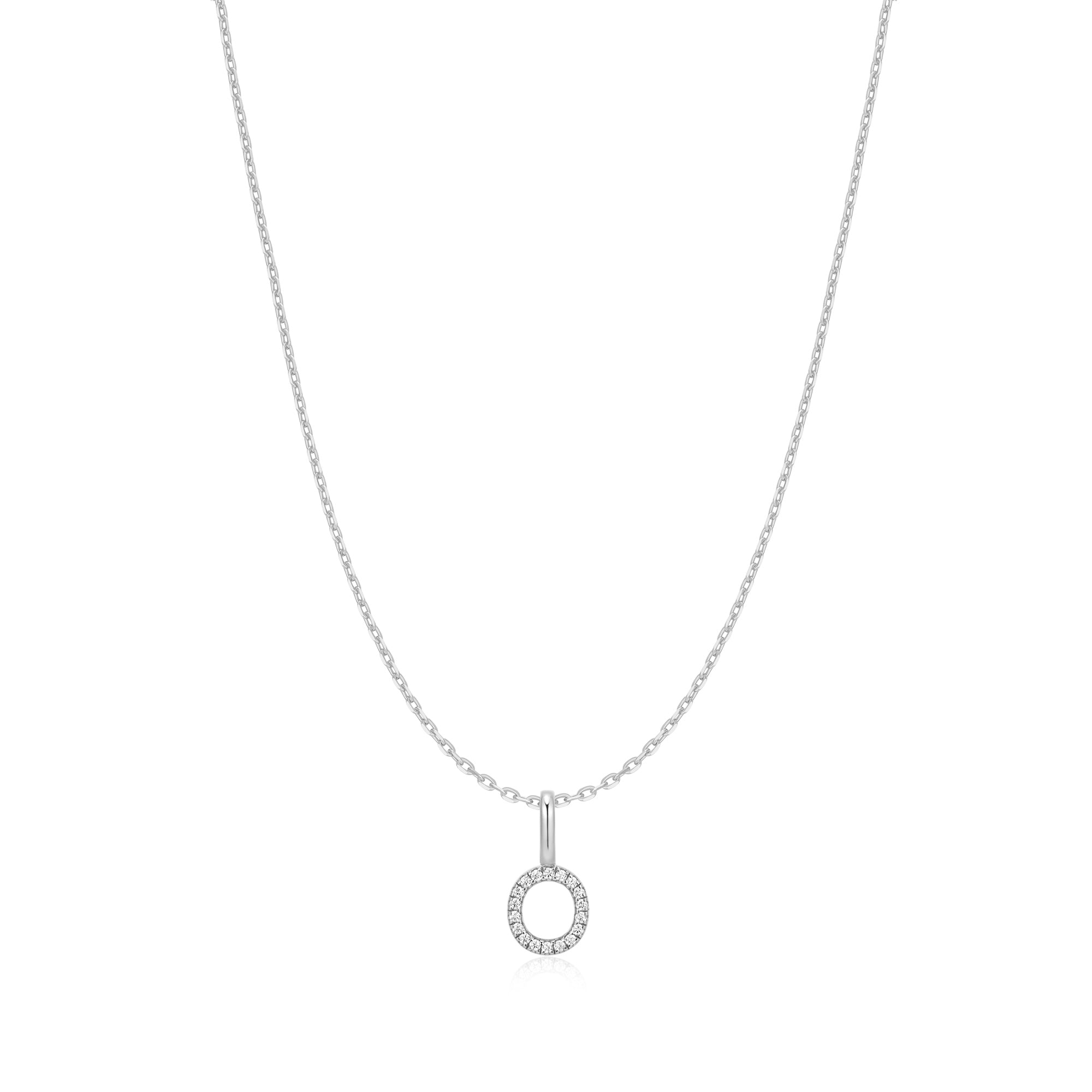 Ania Haie Silver Letter O Initial Necklace