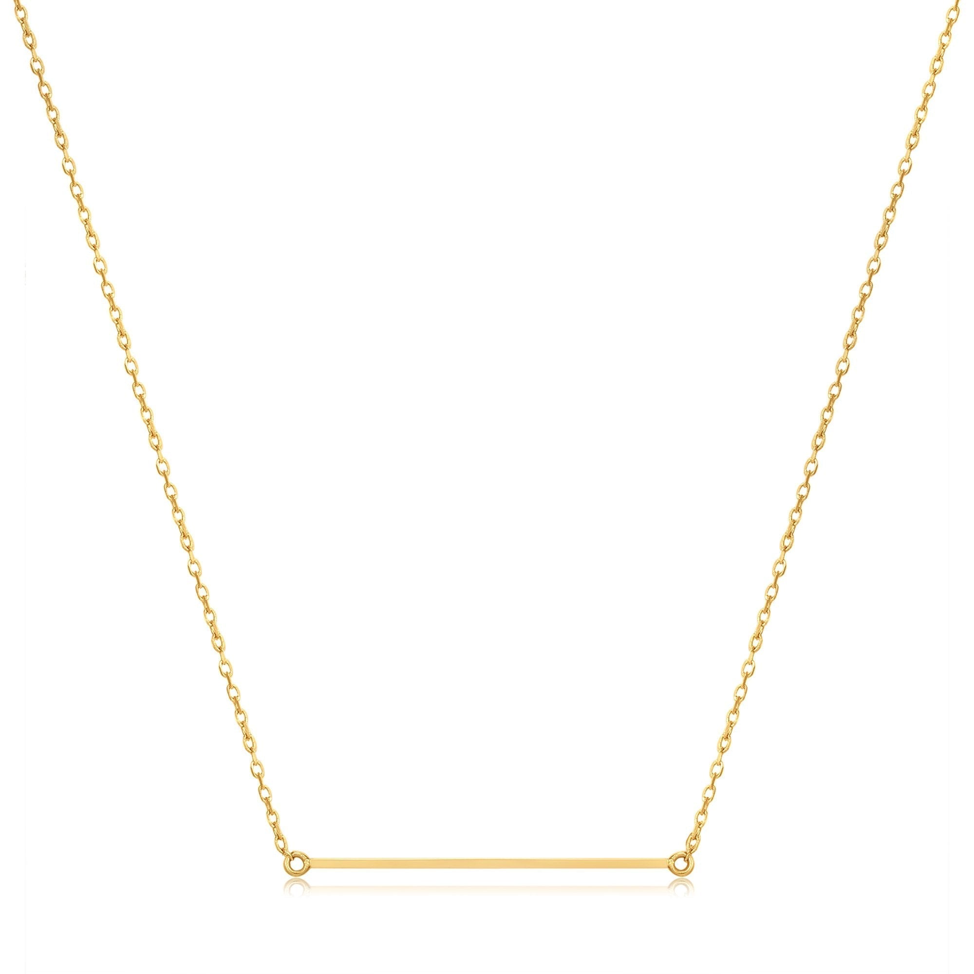 Ania Haie 14ct Gold Solid Bar Necklace