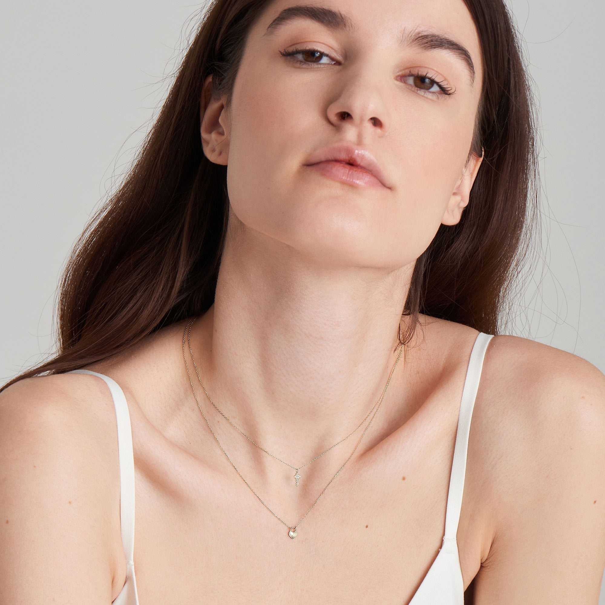 Ania Haie 14ct Gold Heart Padlock Necklace