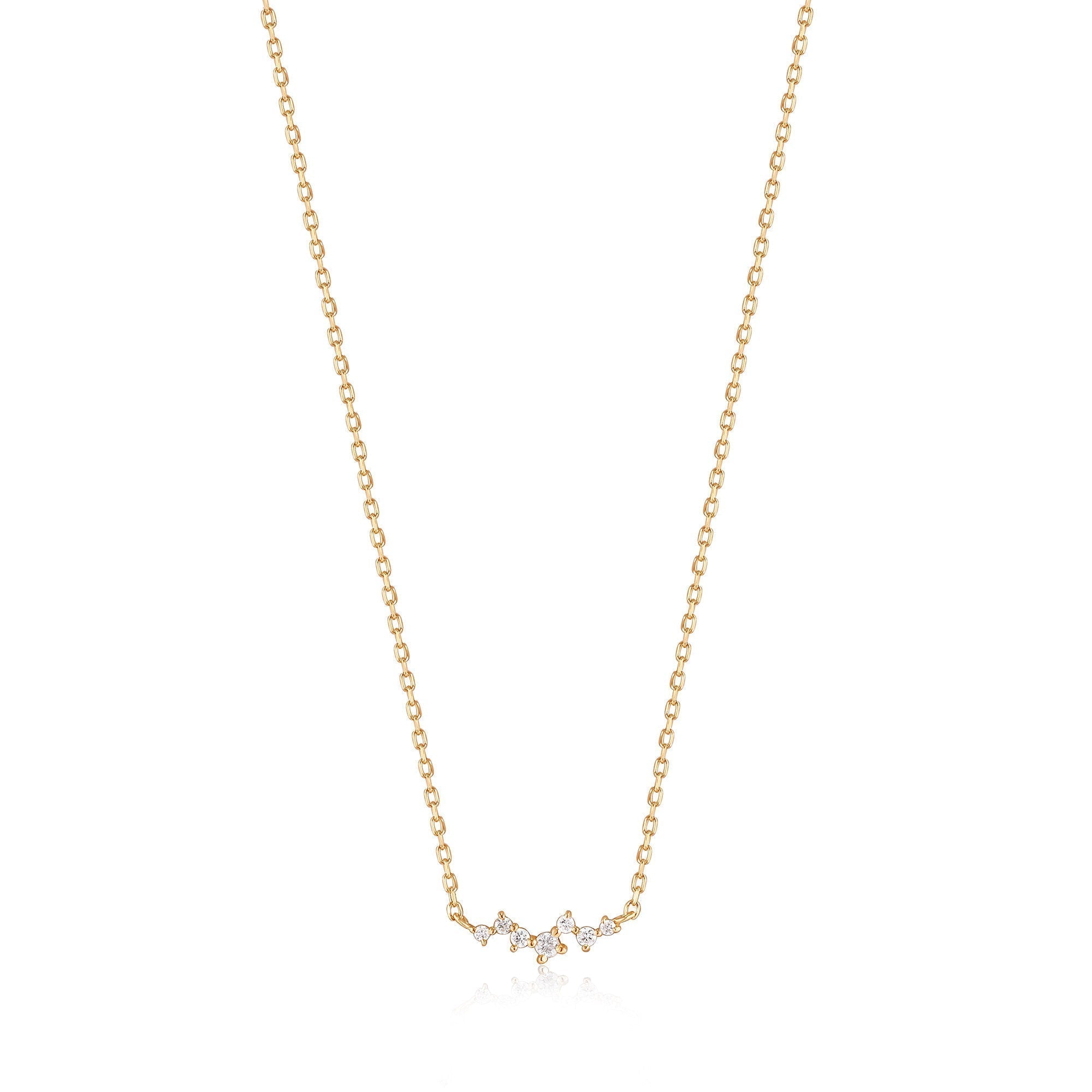 Ania Haie 14ct Gold Stargazer Natural Diamond Constellation Necklace