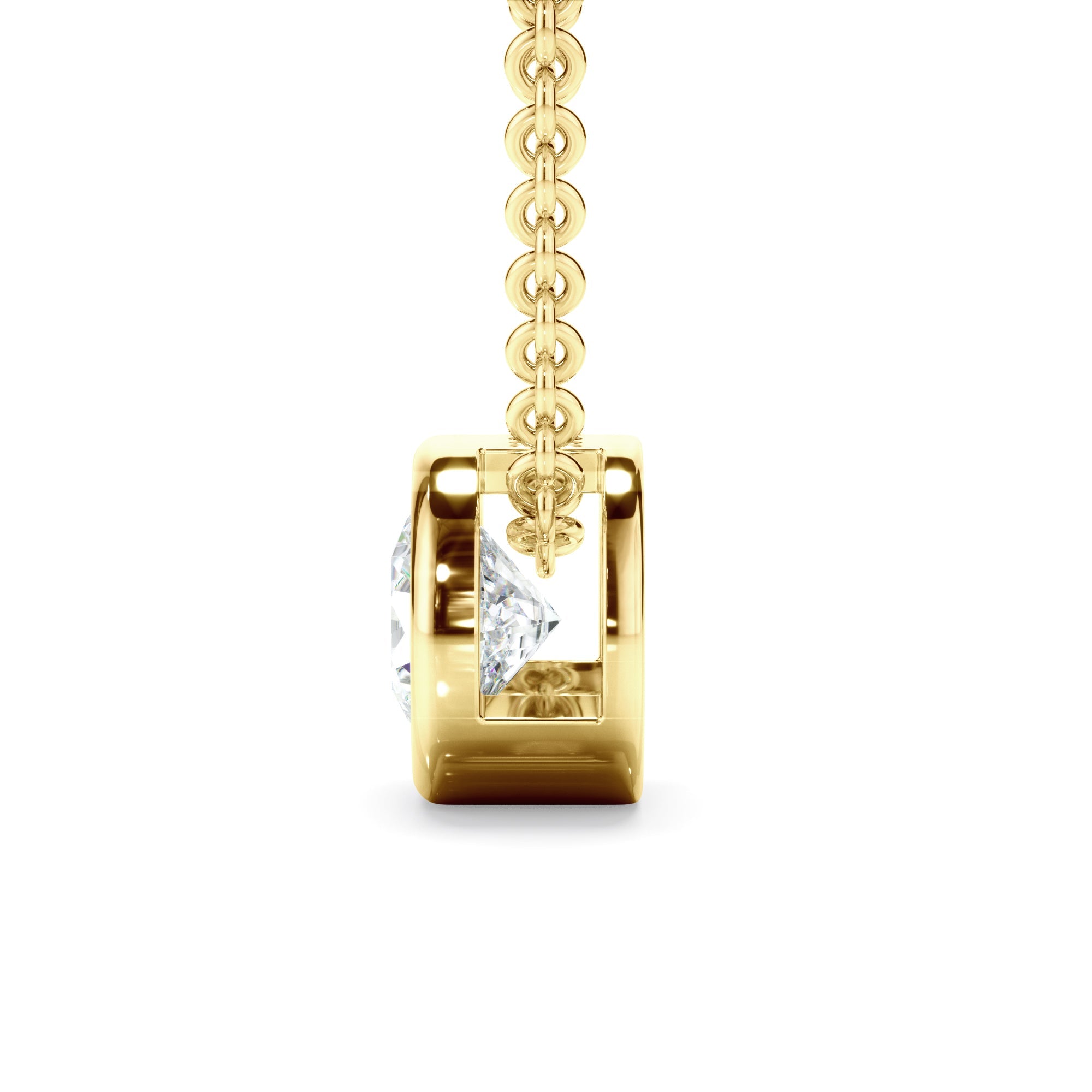 0.50ct Round Brilliant Cut Lab Grown Diamond Solitaire Necklet