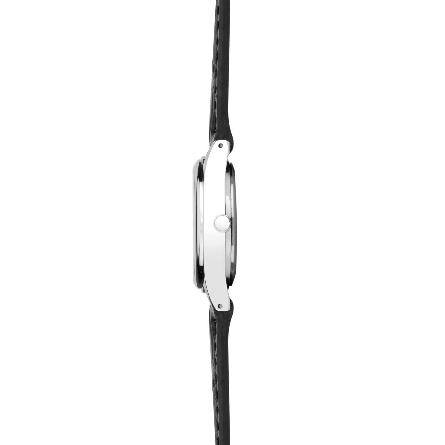 Sekonda Womens Evans White Dial Black Leather Strap 25mm Watch