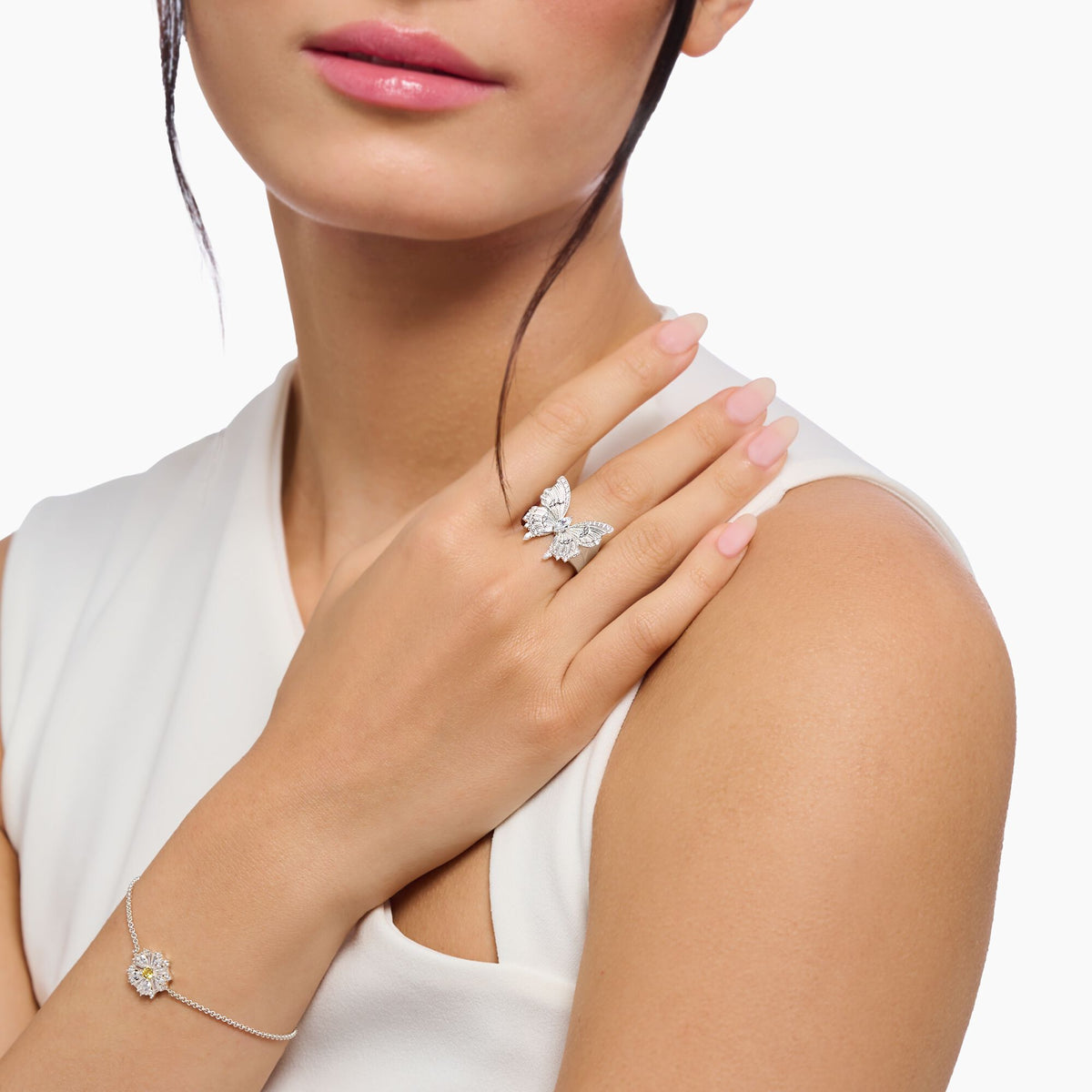 THOMAS SABO Butterfly Paradise Cocktail Ring in Silver