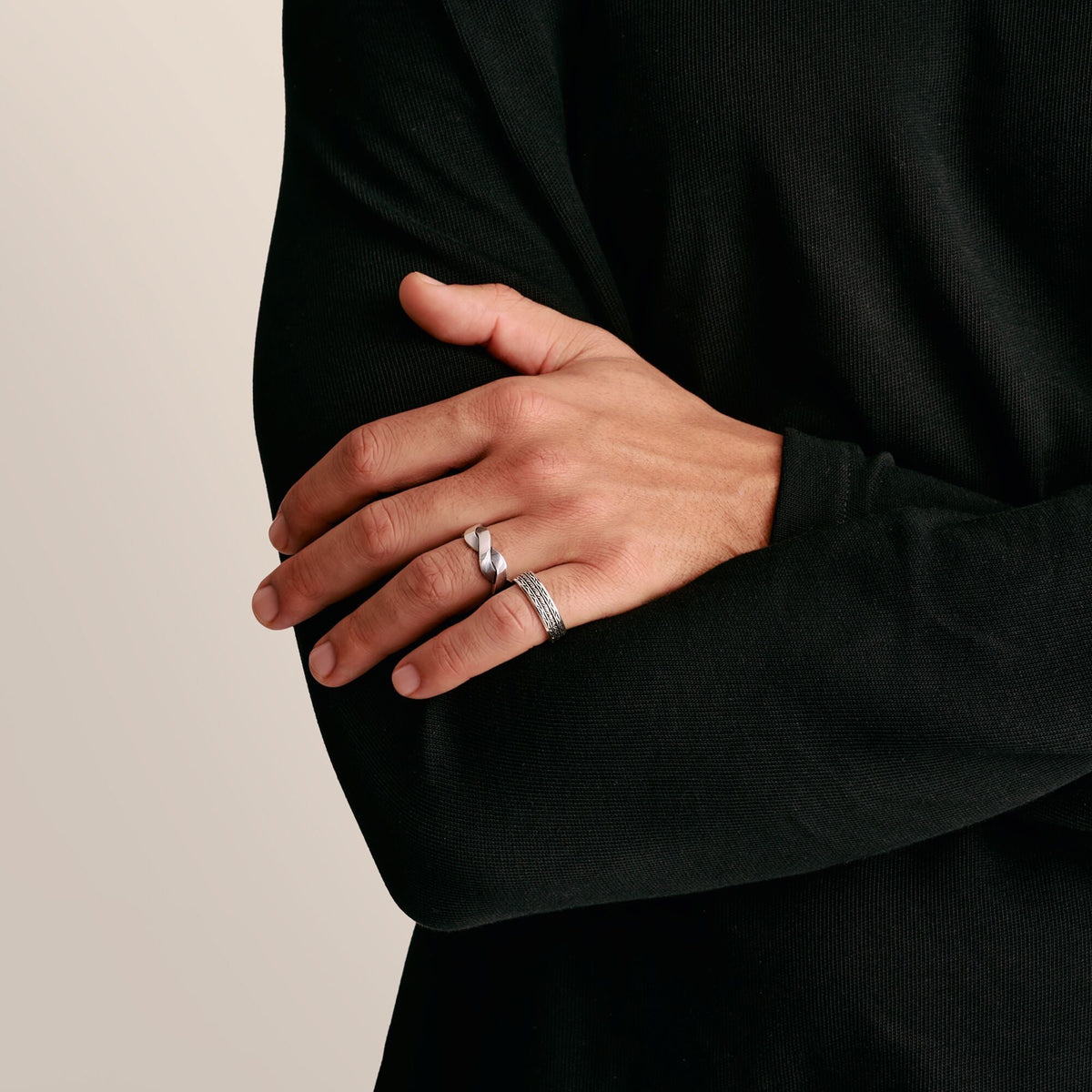 THOMAS SABO Band Ring with Braided Structure