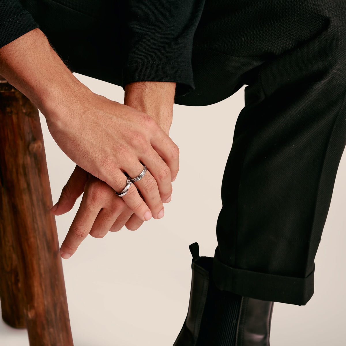 THOMAS SABO Band Ring with Braided Structure