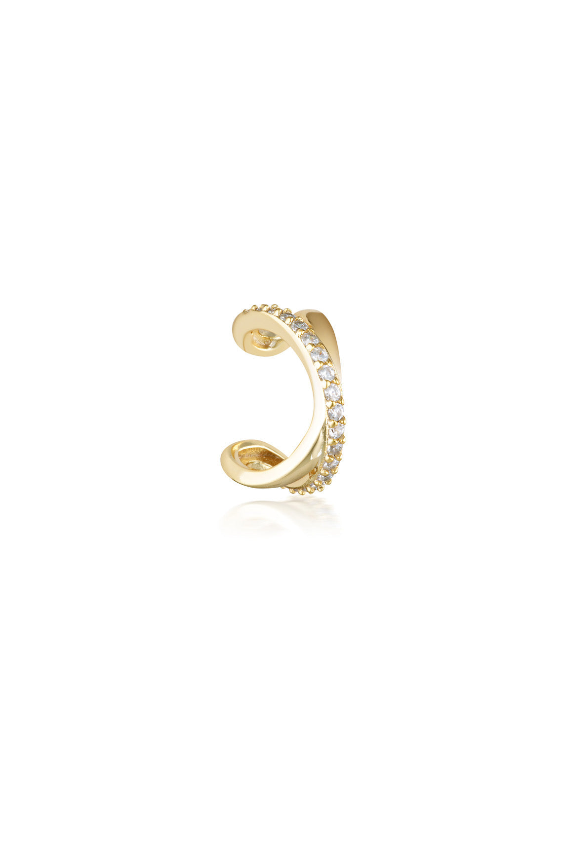 SIGNATURE TWIST EAR CUFF GOLD