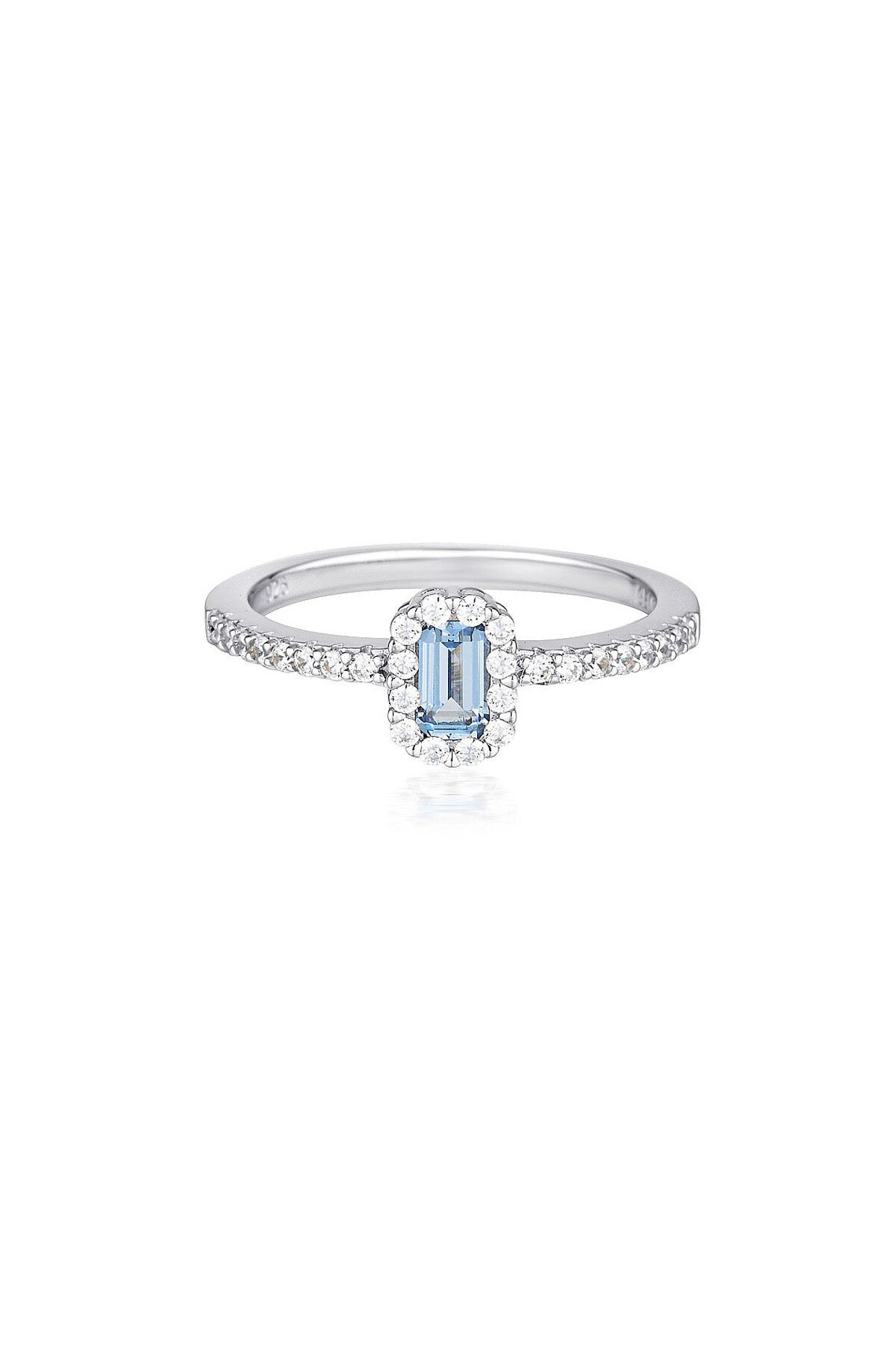 PARIS AQUAMARINE RING SILVER