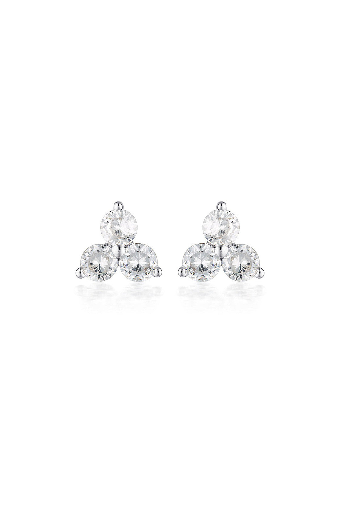 TIA STUD EARRINGS SILVER