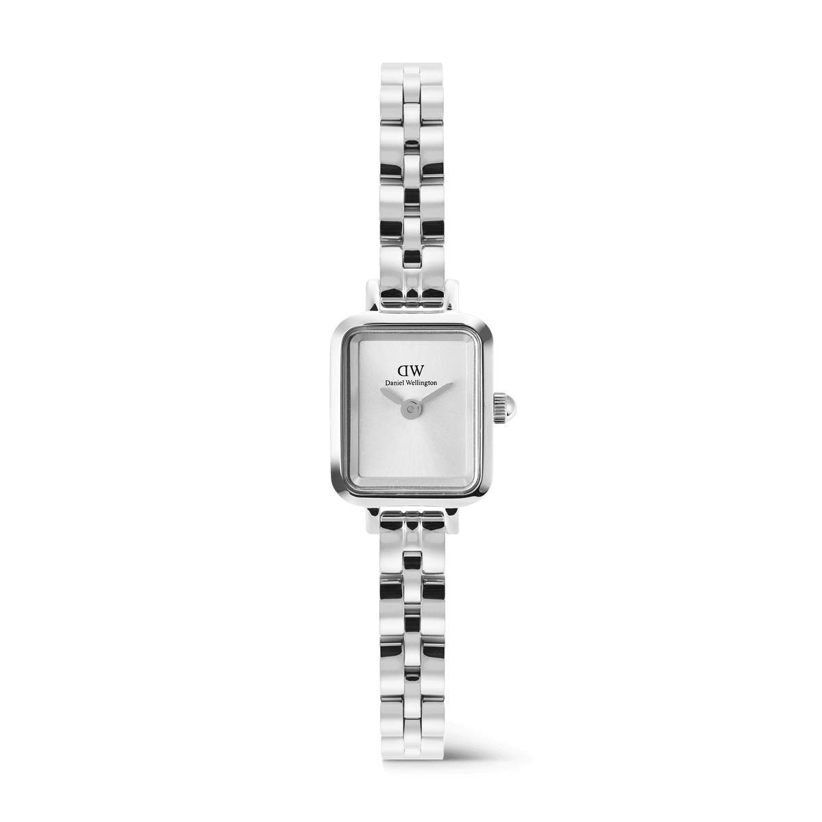 Daniel Wellington Quadro Mini Arch 3-link White Sunray Silver