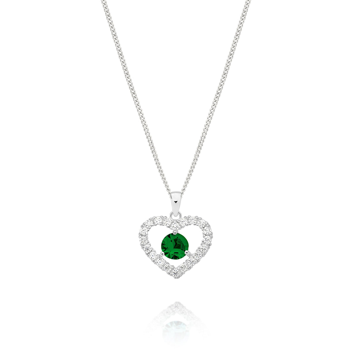 Silver MAY Birthstone Pendant