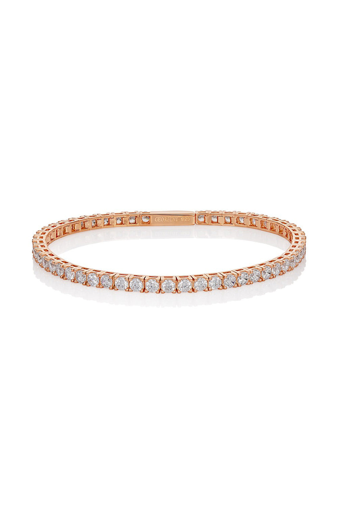 SELENA 3MM TENNIS BRACELET 18CM ROSE GOLD