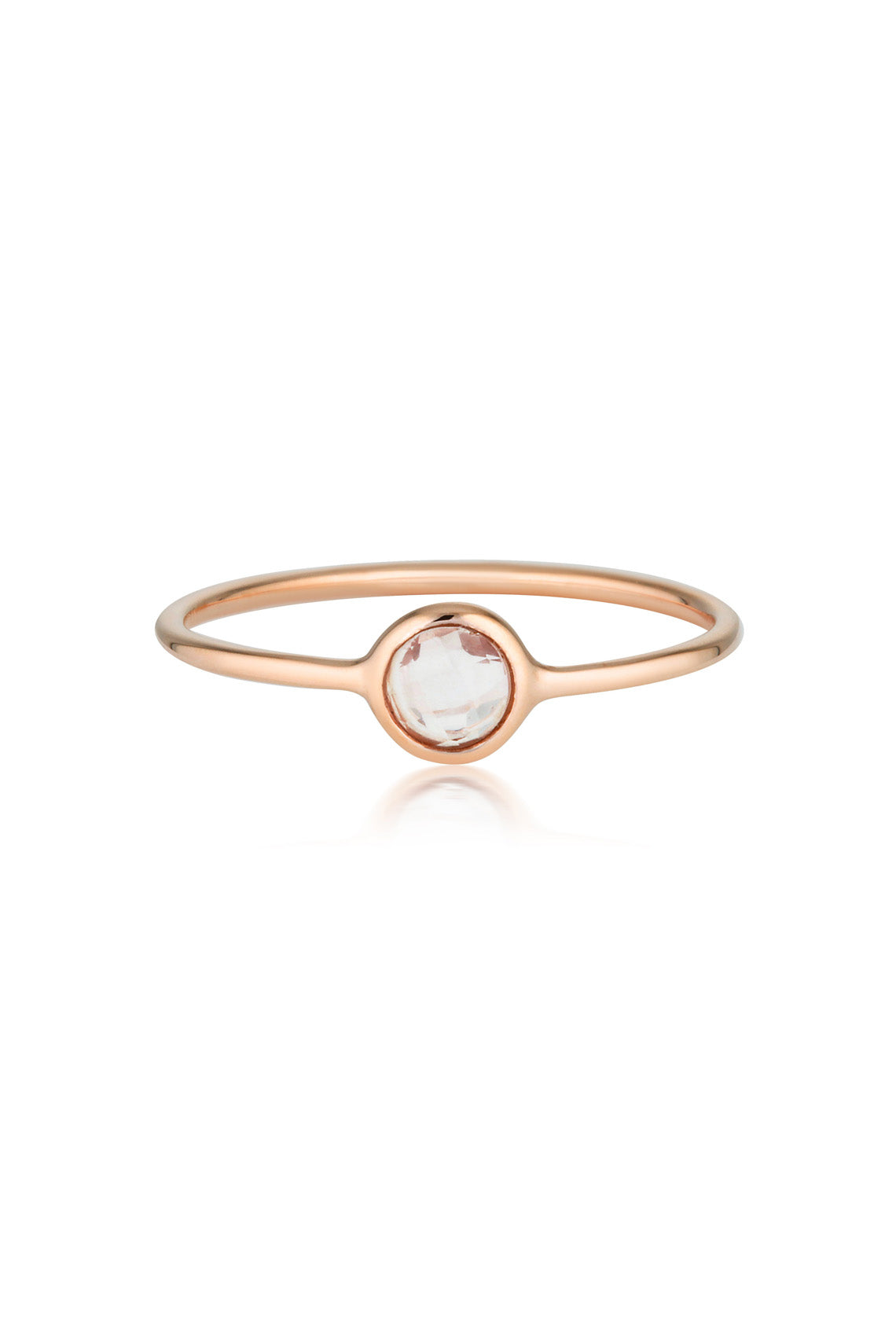 EOS ROSE QUARTZ ROSE GOLD RING