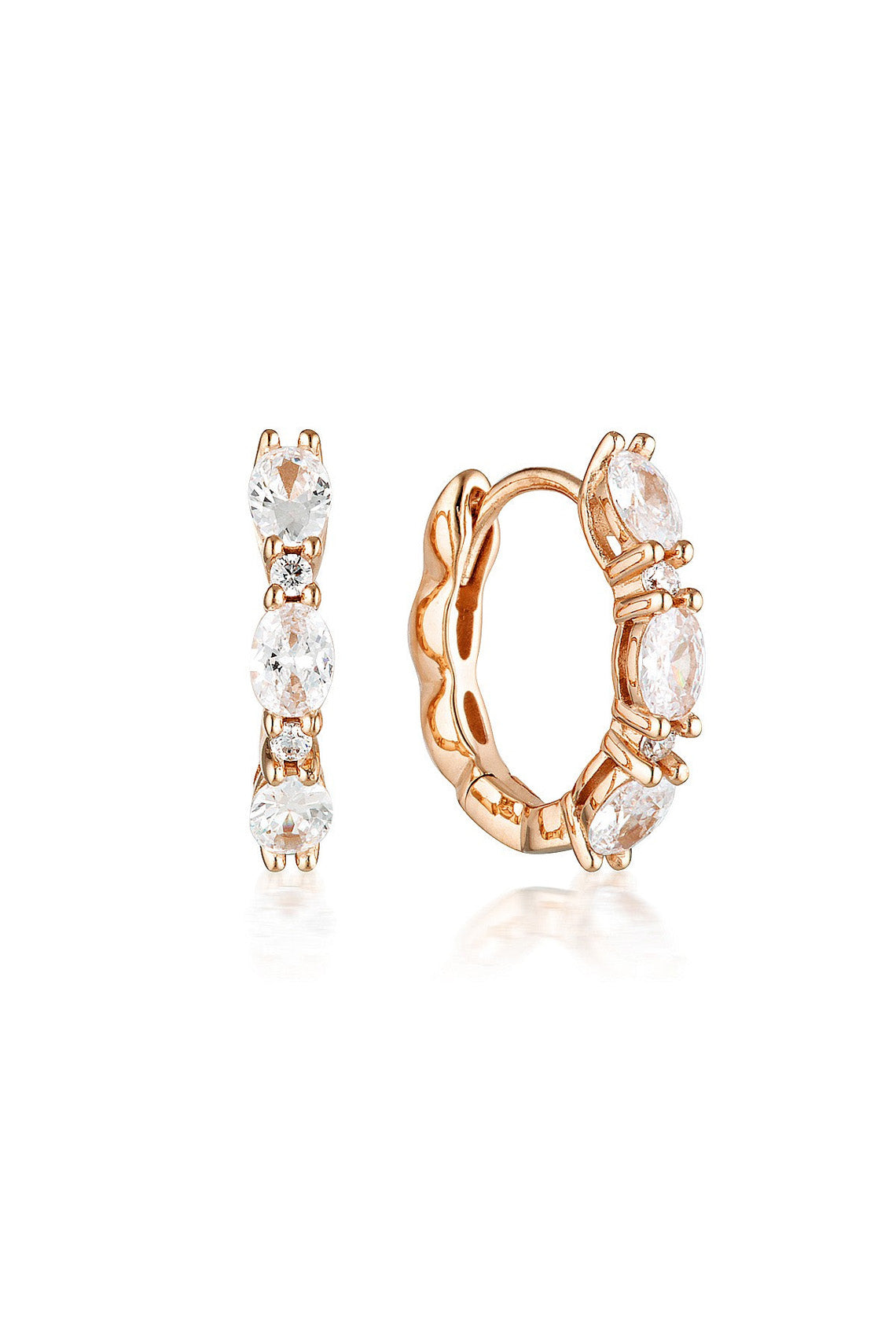 AURORA GLIMMER EARRINGS ROSE GOLD