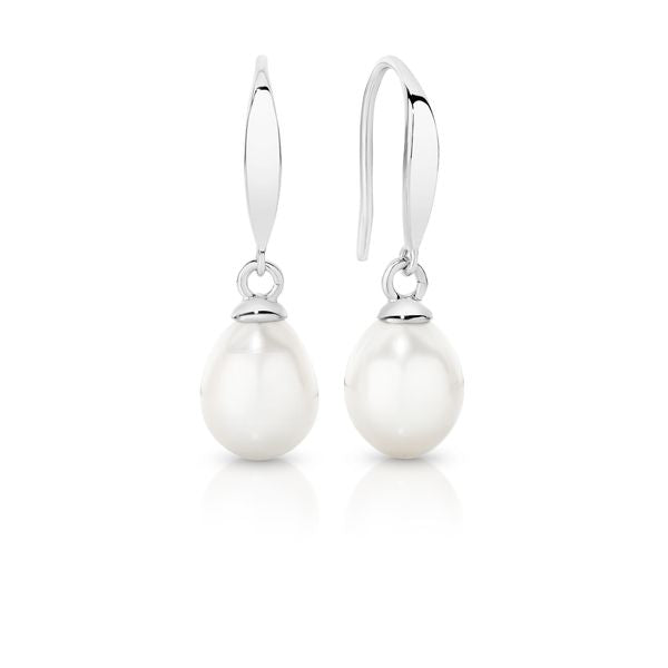Silver Freshwater Pearl Drops