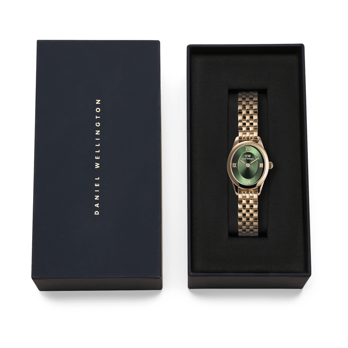 Daniel Wellington Ophelia Mini Emerald Gold Watch