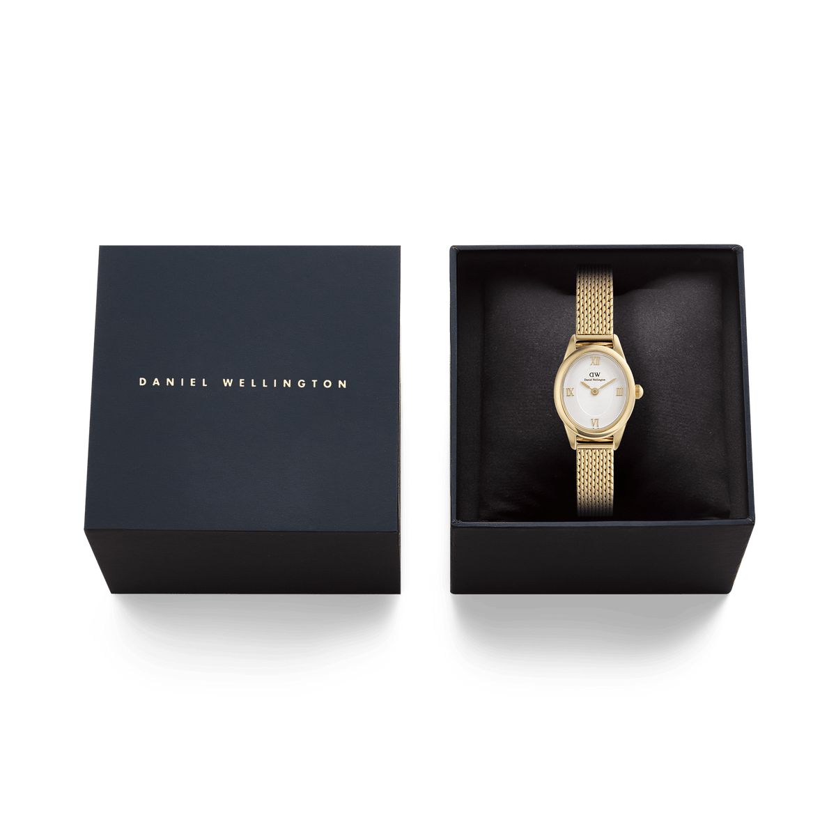 Daniel Wellington Ophelia Mini Mesh White Gold