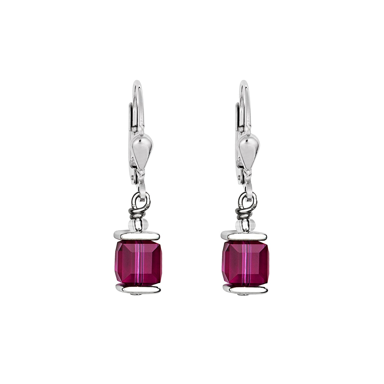 Coeur De Lion - Geo Cube Earrings (11 Colours)