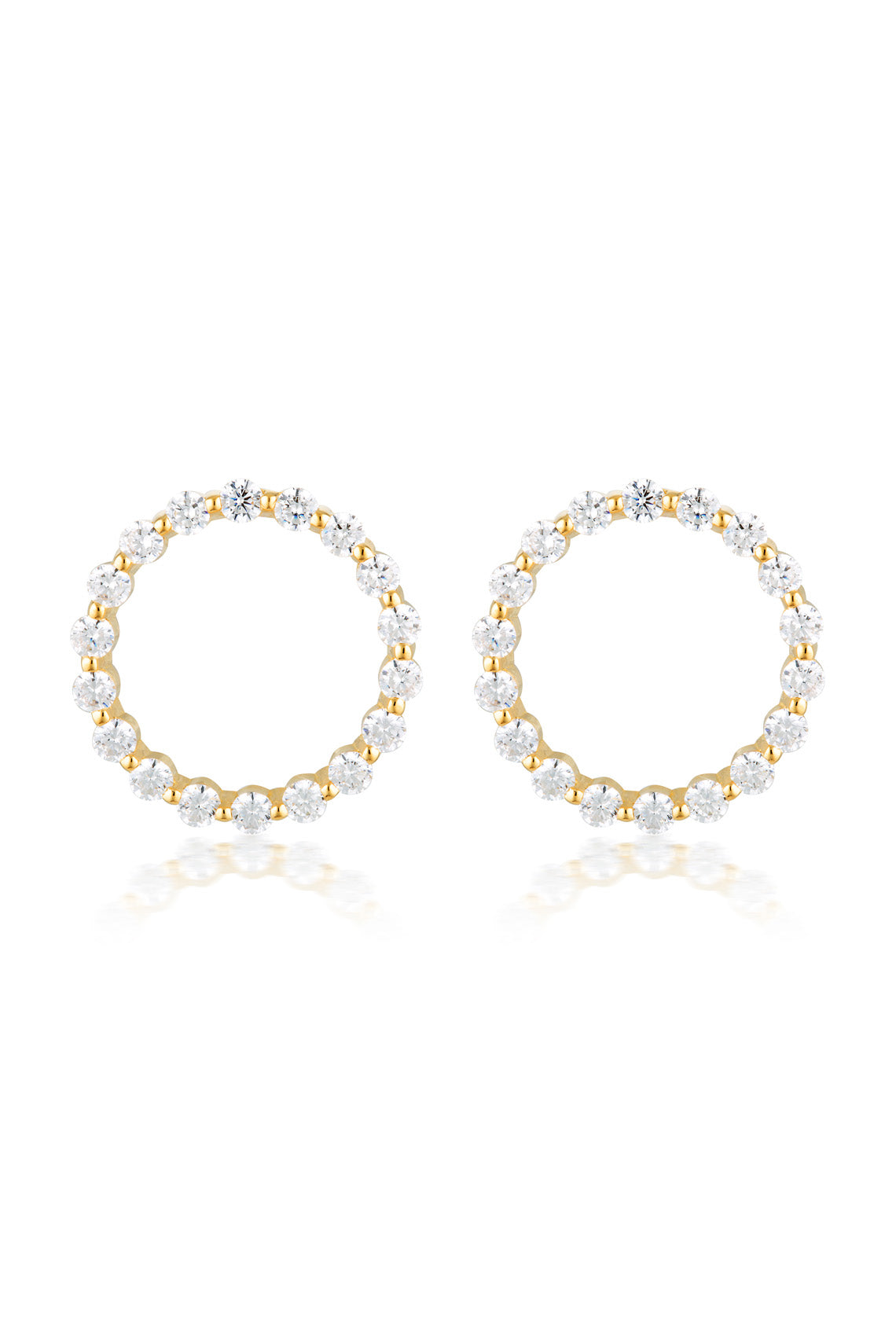Large Circle Of Life Earring - Gold