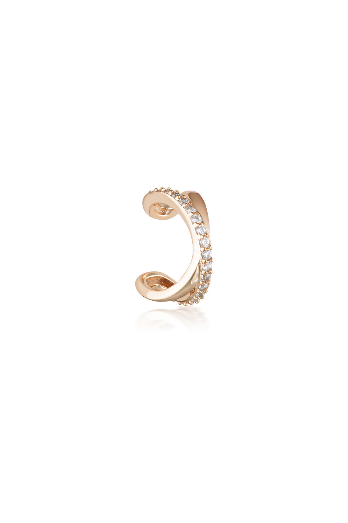 SIGNATURE TWIST EAR CUFF ROSE GOLD