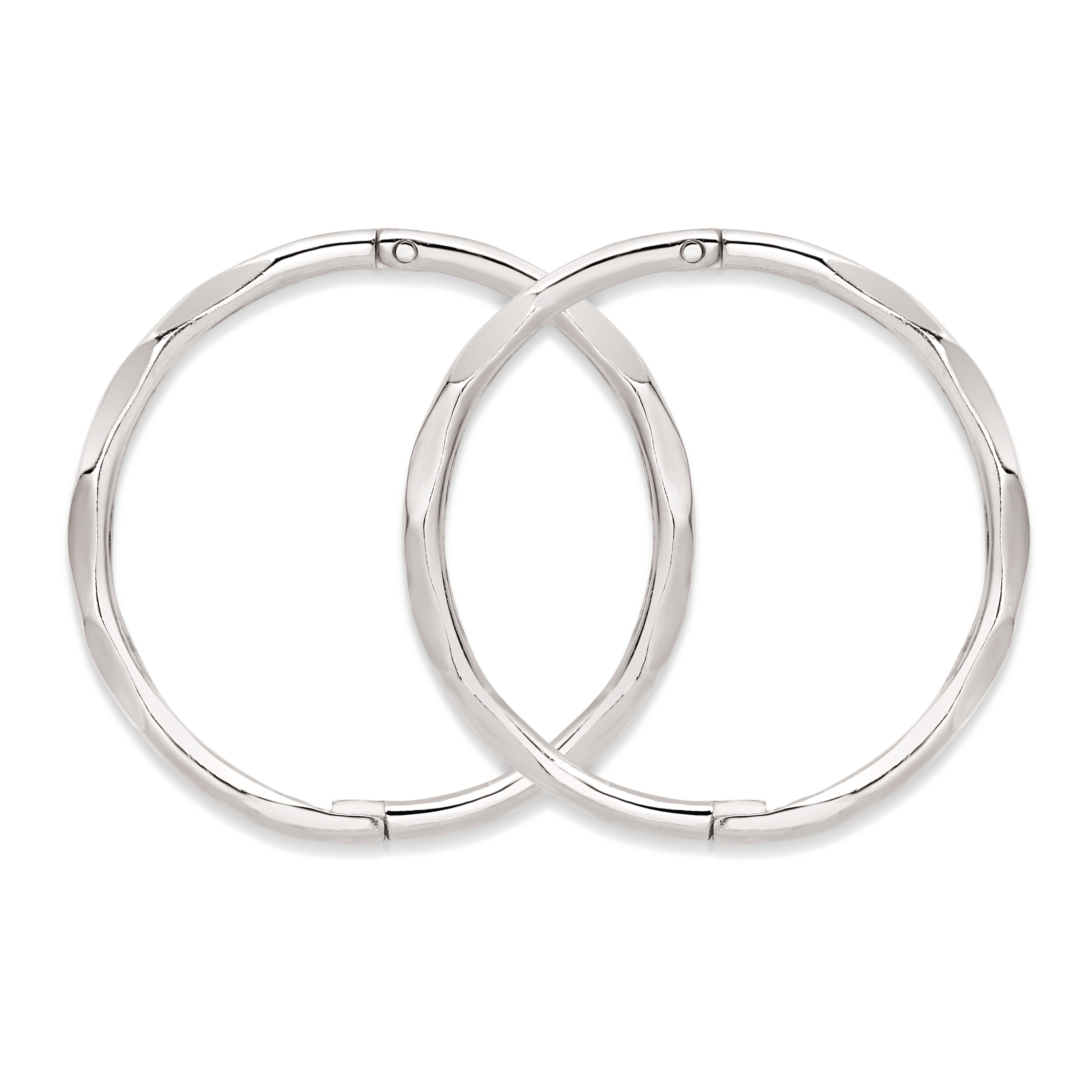 Sterling silver large faceted sleepers