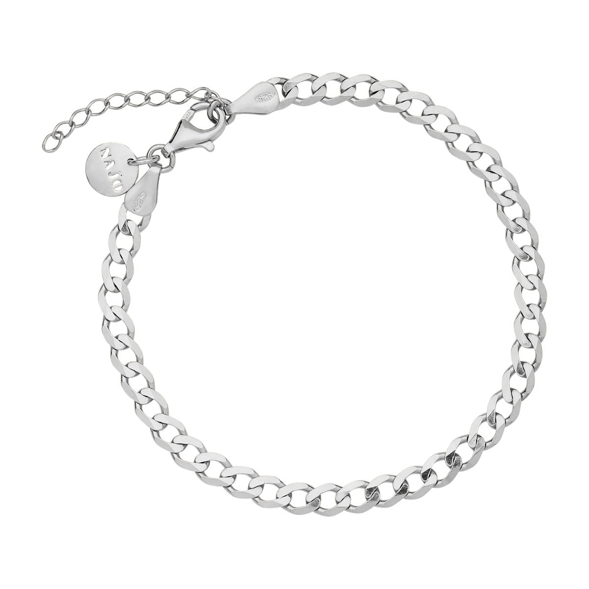 NAJO Marchioness Silver Petite Bracelet (18.5cm+ext)