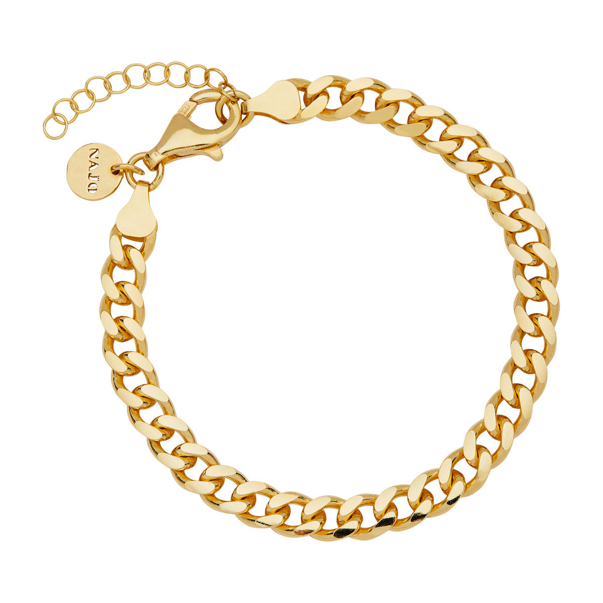 NAJO Marchioness Yellow Gold Grande Bracelet (19cm+ext)