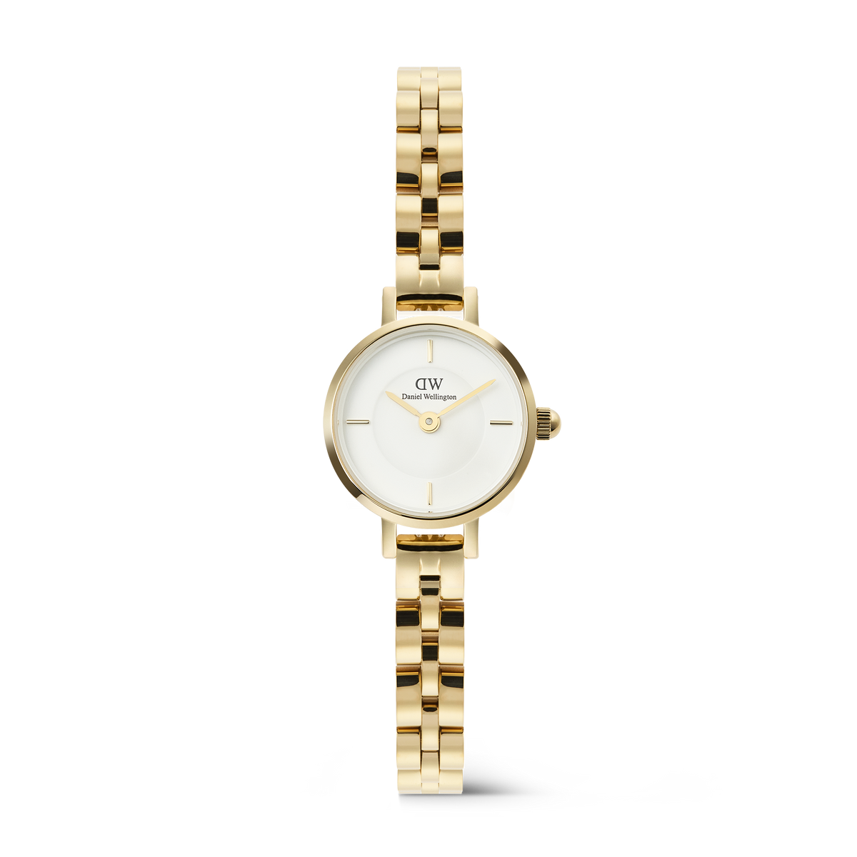 Daniel Wellington Petite Mini Arch 3-link White Gold
