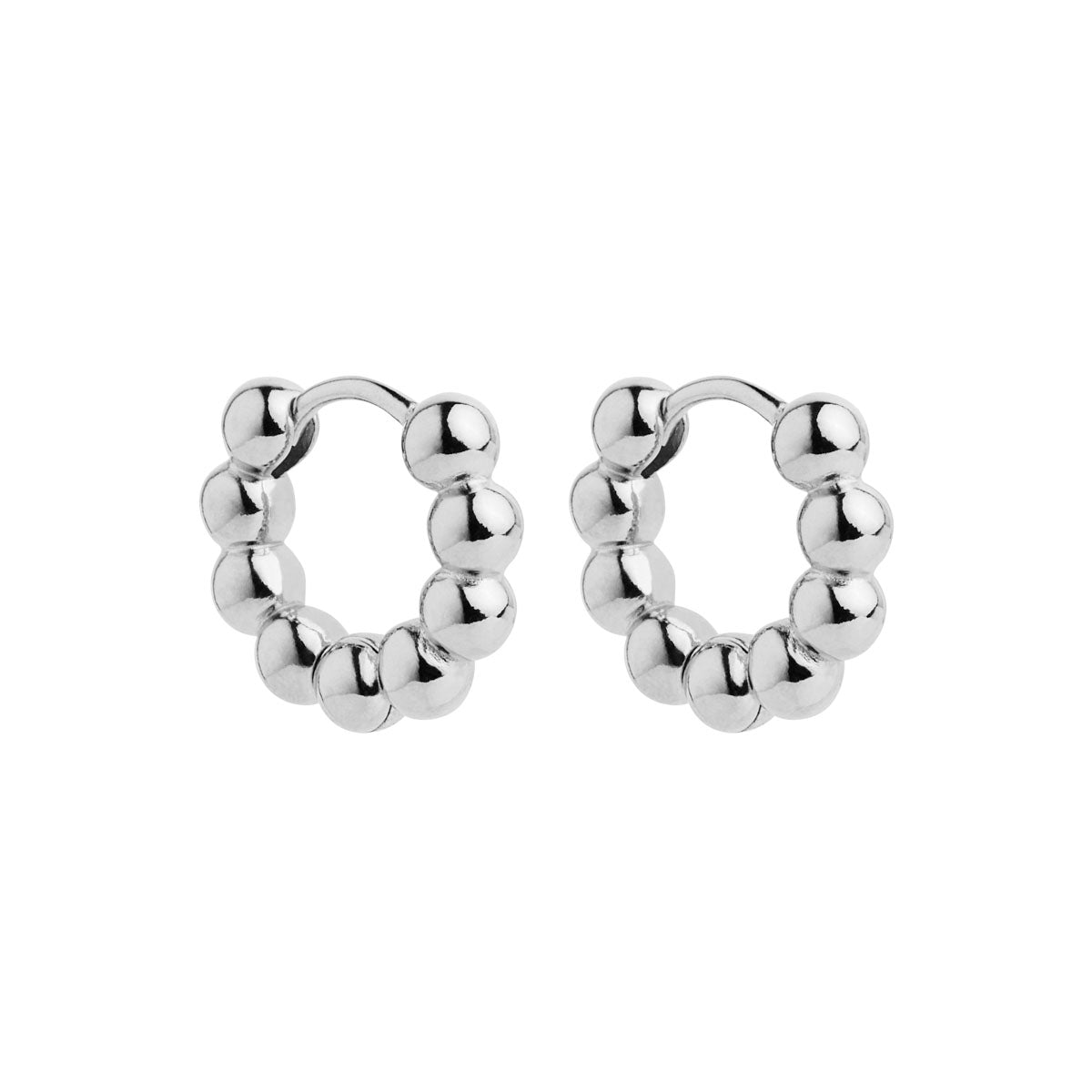 NAJO Constellation Silver Huggie Earrings