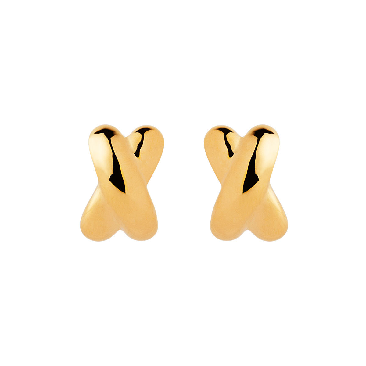 NAJO Bisous Yellow Gold Stud Earrings