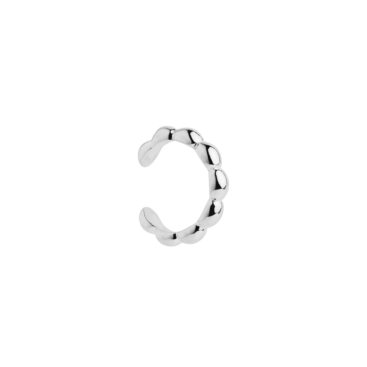 NAJO Moonwalk Silver Ear Cuff