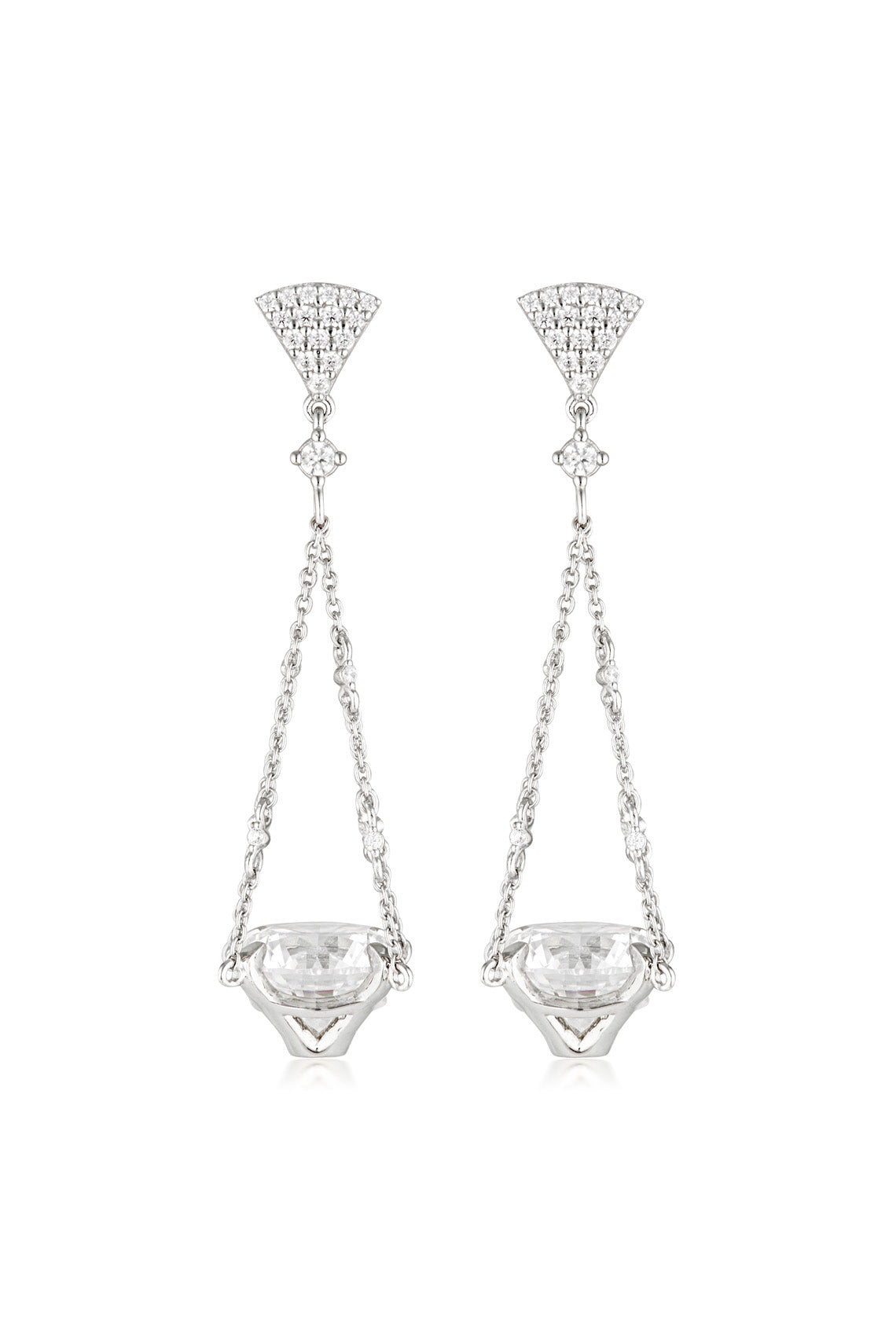 SUMMER SORBET BRILLIANT BOUQUET EARRINGS SILVER