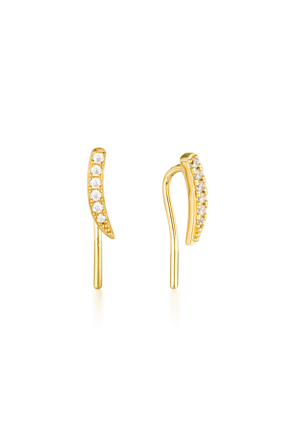 SUMMER SORBET VANILLA VINE EARRINGS SMALL GOLD